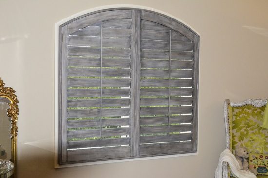 Distressed shutters